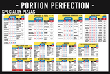 24" x 36" - SPECIALTY PIZZA - Portion Chart Sign