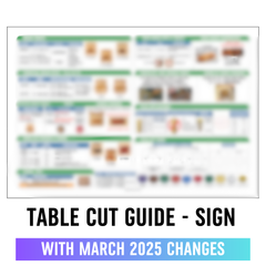 Table Cut Guide - Coroplast